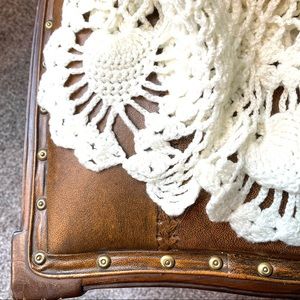 Vintage Handmade Crochet Boho Throw